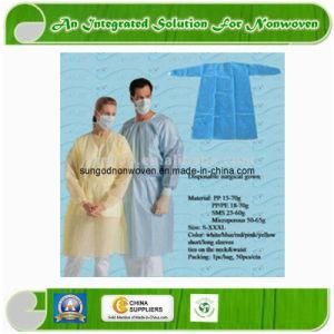 Disposable SMS Spunlace PP Nonwoven Surgical Gown