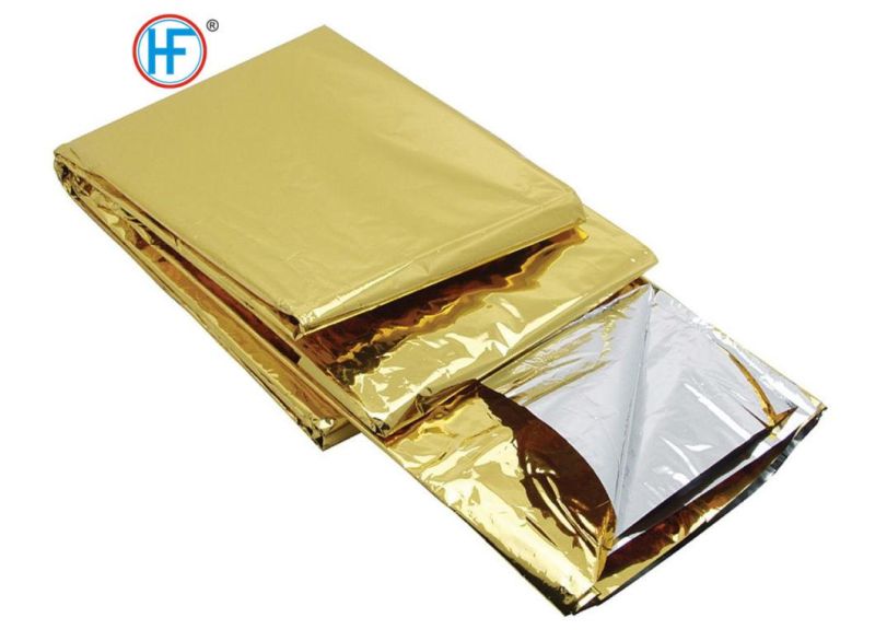 Professional Manufacturer Mdr CE Approved Emergency Space Blanket Silver or Gold Rescue Blanket