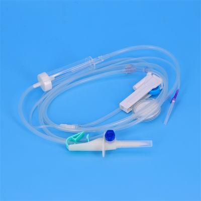 China Zhenfu Free_PVC Disposable with Needle Y Connector TPE Precision Infusion IV Set