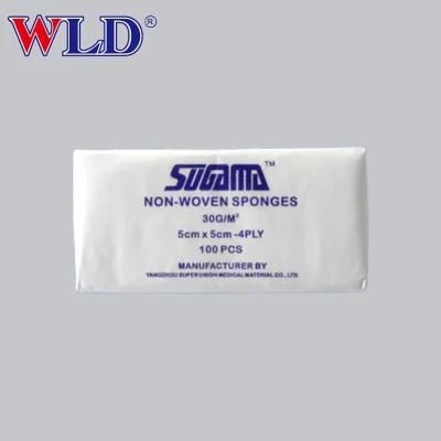 CE Approved Non Sterile Medical Absorbent Non-Woven Sponge