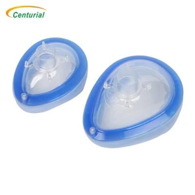 CE Approved Hospital Use Inflatable PVC Disposable Anesthesia Mask for Adult and Child