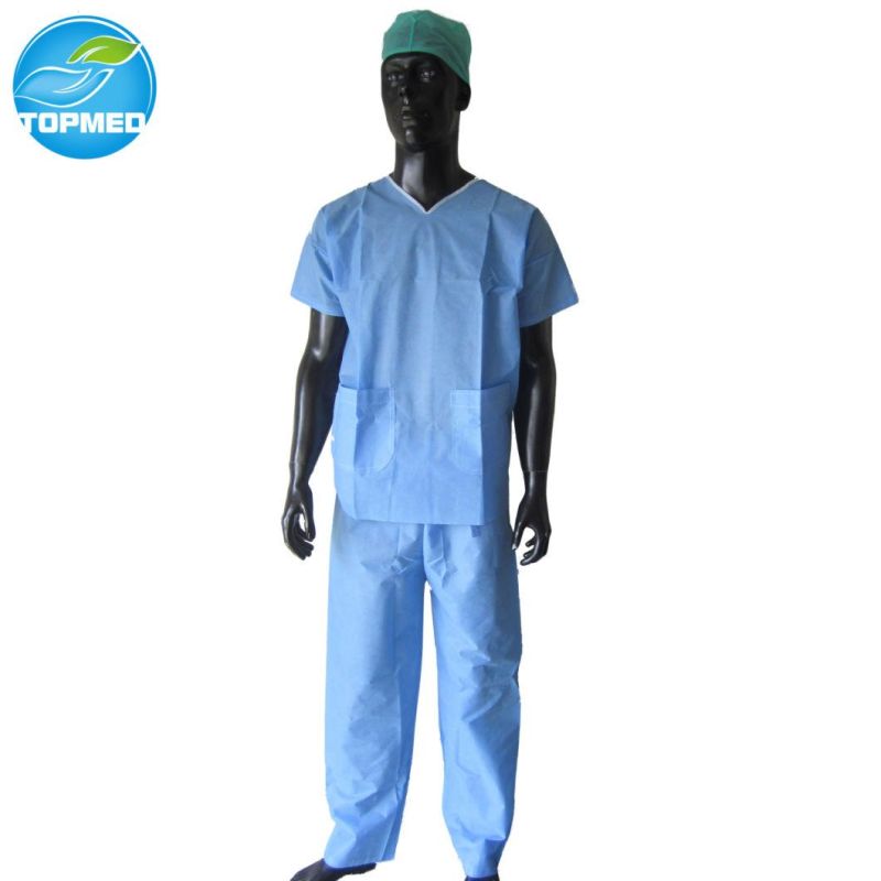 Hospital Uniform Disposable Surgical Hospital Clothing PP or SMS Patient Gown Nurse Apron Uniform