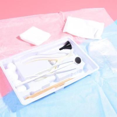 Hospital-Level Same Style, Individually Packaged, Sterile, Wholesale Medical Disposable Ear, Nose and Throat Examination Kit