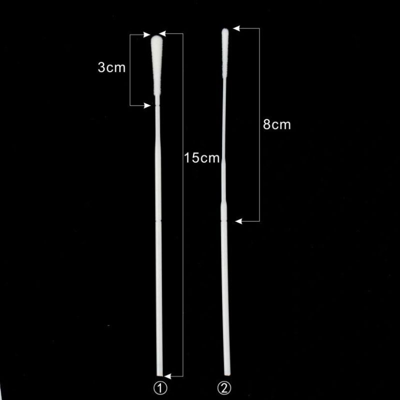 Medical Nasopharyngeal Swab Test Kit Sticks Disposable Sampling Flocked Anterior Nasal Throat Oral Swab