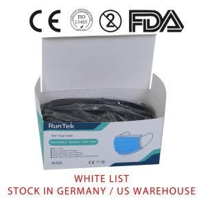 Stock in Germany/USA Warehouse+White List Ce Certified En14683 Type Iir 2r Disposable Surgical Face Masks Medical Products Wholesale ISO13485