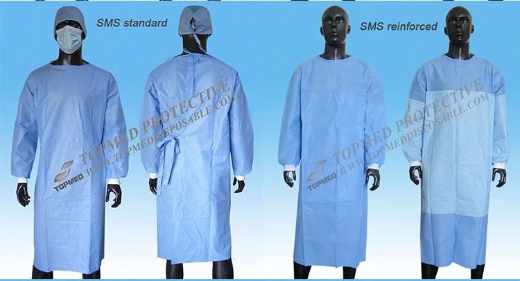 Long Sleeve Gowns Disposable Sterile Surgical Gowns