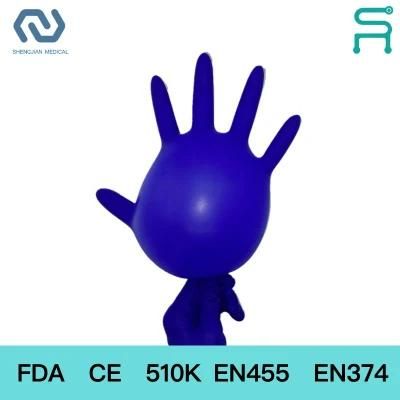 Nitrile Gloves Powder Free FDA CE Disposable Nitrile Examination Gloves