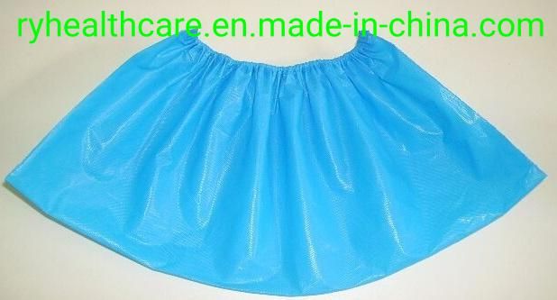 Factory Wholesale Shoe Cover Disposable Blue Non Woven Shoe Cover Waterproof Dustproof Shoe Cover