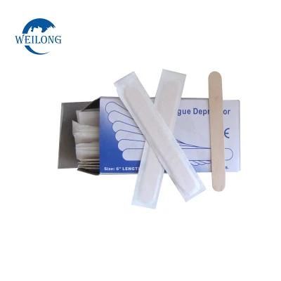 Natural Disposable Individually Sterile Package Tongue Depressor