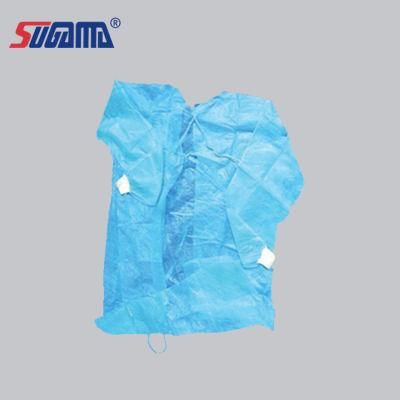 Factory Supply Discount Price AAMI Level 2 Yellow Elastic Cuff Surgical Isolation Gown Patient Long Sleeves Disposable