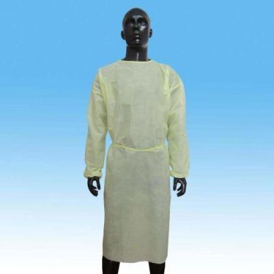 Isolation Insulation Visitor Non Woven Polypropylene Sanitary Sterile Fluid Resistant Disposable Protective Gowns