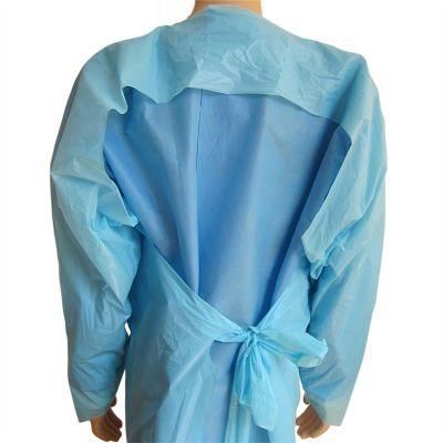 Fumo Isolation Insulation Non Woven SMS Protective Surgical Disposable Long Sleeve Gowns for Medical