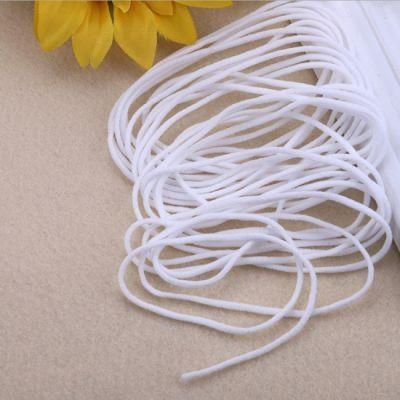 Flat Shape Ear Bands for Disposable Face Mask in Elastic Ear Loop Soft Earloop Round Flat Shape