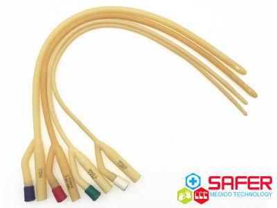 Disposable Latex Foley Catheter Silicone Coated 2-Way