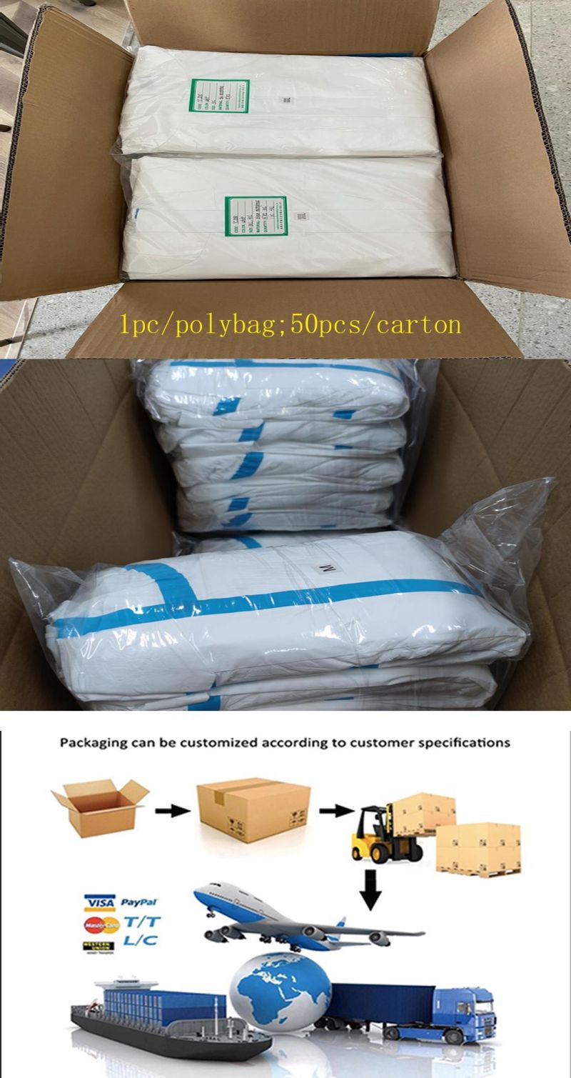 Type 4/5/6 Microporous Blue Sealed Disposable Nonwoven Coverall