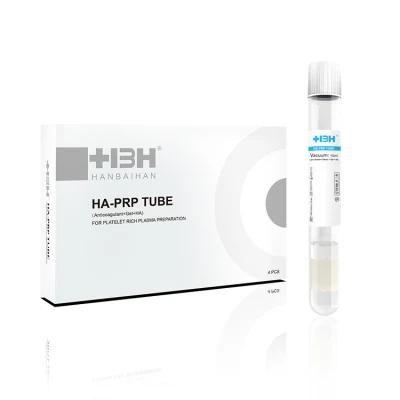 Good Quality 10ml Crystal Glass Ha Prp Tube for Prp Aesthetic