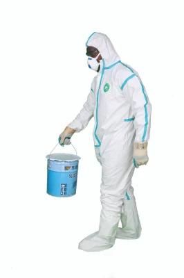 En14126 Type4b/5b/6b Taped Microporous Disposable Protection Safety Hazmat Suits