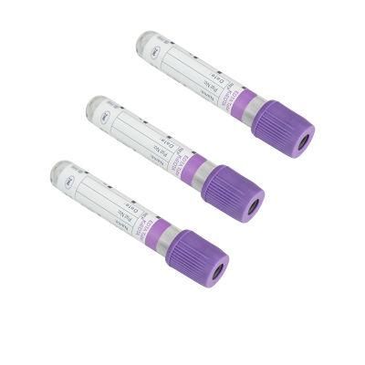Medical Consumables Disposable Glass 4ml EDTA K2/K3 Vacuum Blood Collection Tubes
