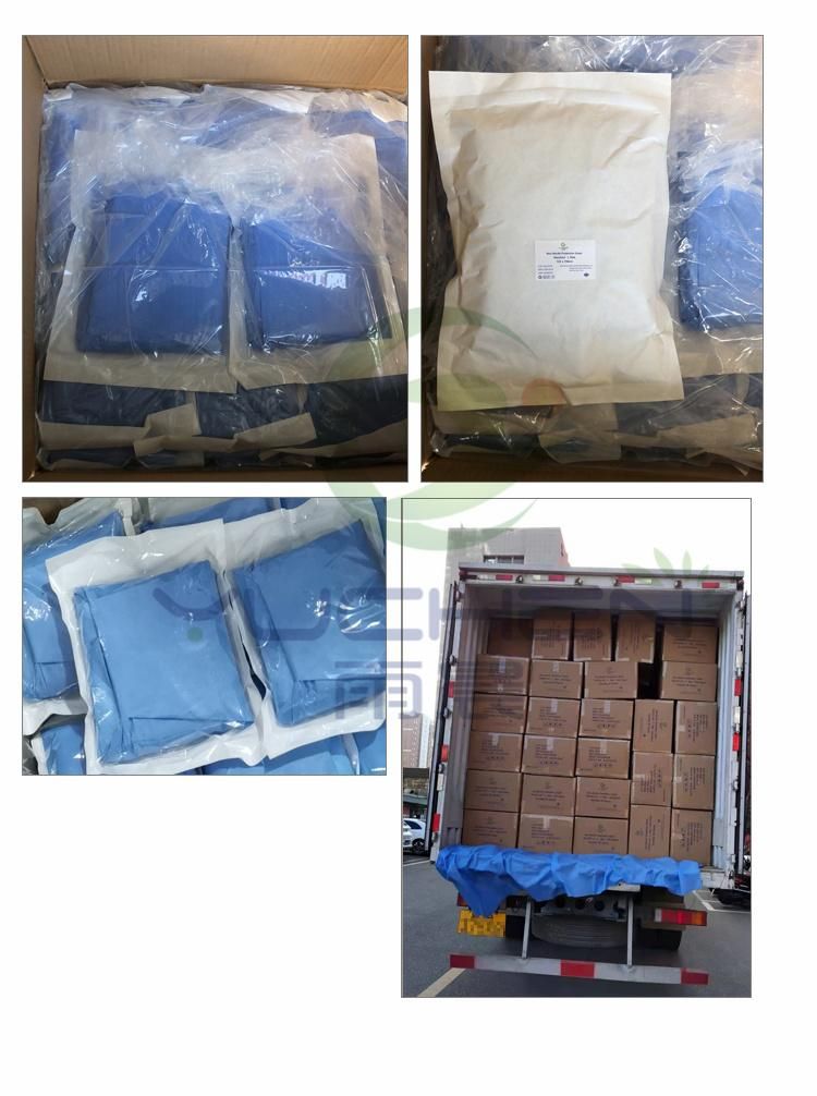 PP Spunbond/SMS/PPE Non Woven Disposable Surgical Gown
