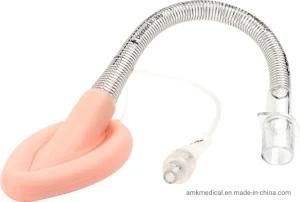 Disposable Flexible Silicone Laryngeal Mask Airway Reinforced with Spring Wire