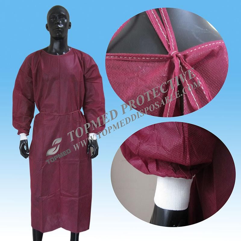 Isolation Hospital Medical Patient Disposable Surgical Gown