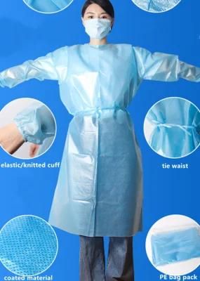 Dental Disposable Gowns Surgical Isolation Gown En13795 Doctor Nurse Medical PP PE SMS Gown