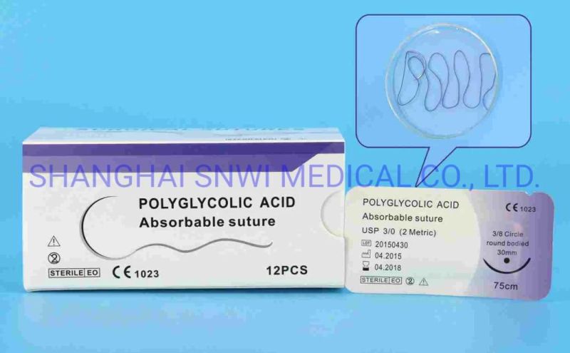 Disposable Medical Supply Absorbent Surgical Suture Plain Catgut with Needle for Hospital Use
