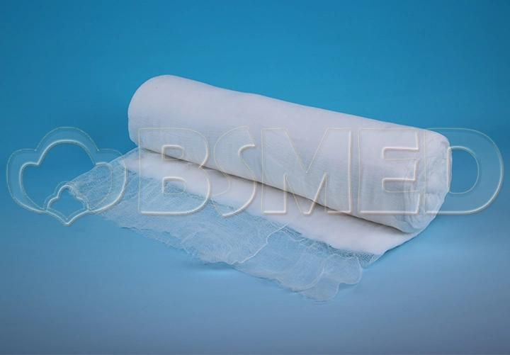 Factory Wholesale of 100% Cotton Medical Cotton Wool Roll with Gauze
