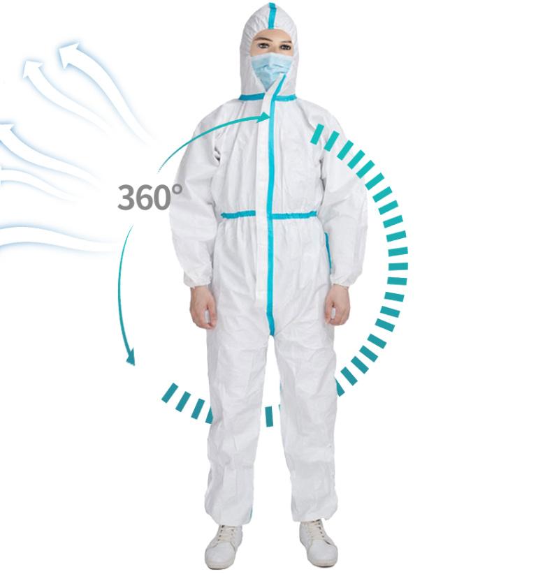 Disposable Single-Use Clothing Non-Woven Coverall