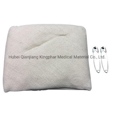 Medical Non-Woven Cotton Emergency Triangular Bandage with Two Safety Pin