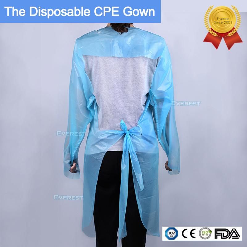 Personal Protection CPE Gowns with Exposing Wrists