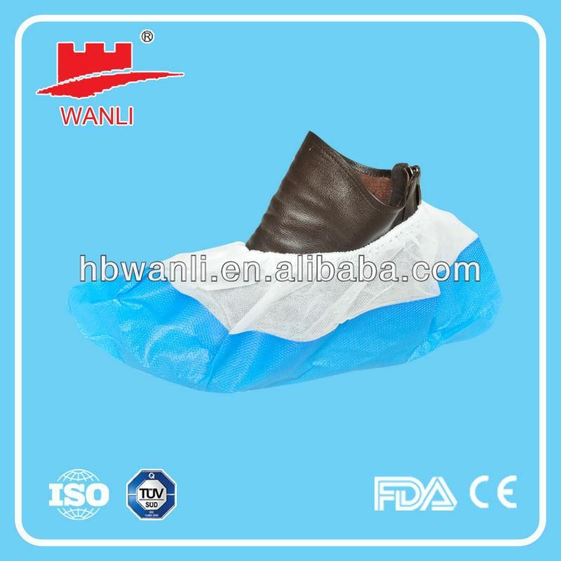 Hot Sale Xianwanli Disposable Plastic Shoe Cover Disposable PP+PE Plastic Cleaning Shoe Covers for Household/Workplace