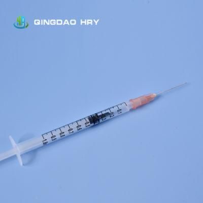 Ready Stock Products of 3 Part Disposable Syringe/Insulin Syringe with Needle or Without Needle