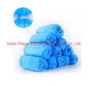 Already to Ship One Size Fitted All American Best Hygiene PPE Disposable PP PE CPE/Nonwoven Printing Shoe Cover with Universal Elastic