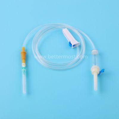High Quality Medical PVC Giving IV Infusion Set Standard Length 1.2m/1.5m