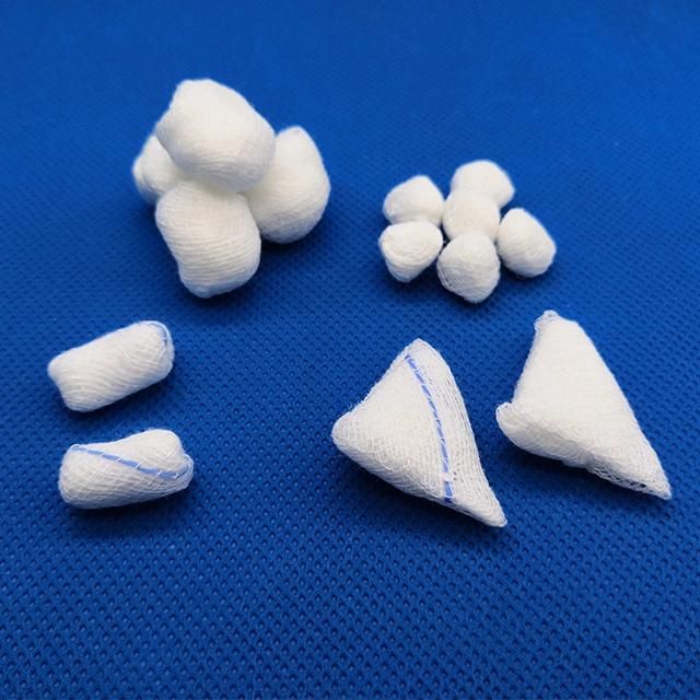 Medical Sterile Gauze Ball with Detectable X-ray Thread and Gauze Cotton Ball