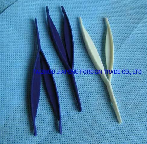 Disposable Medical Colorful Tweezers Plastic Forceps for Hospital