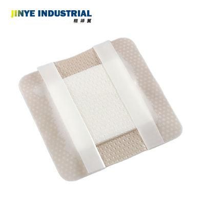 CE Sterile Five-Layered Soft Silicone Foam Wound Adhesive Dressing to Prevent Pressure Ulcers