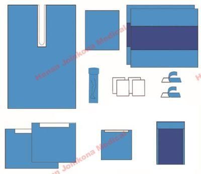 Factory Supply The Disposable CE and ISO Approved Medical Surgery Sterile Hip Surgical Pack/ Hip Pack Without Surgical Gown