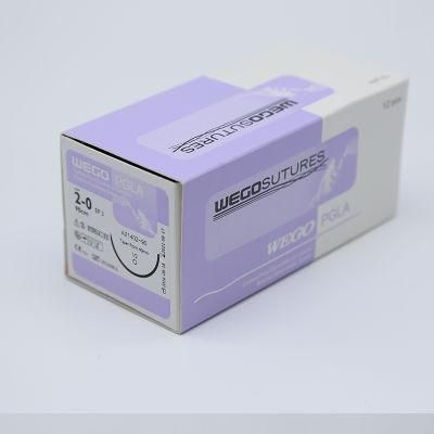 Hot Sale Disposable Medical Supply Sterile Surgical Suture with Needle for Hospital Use