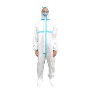 Non-Woven Disposable Medical Surgical Isolation Gown Protective Clothing