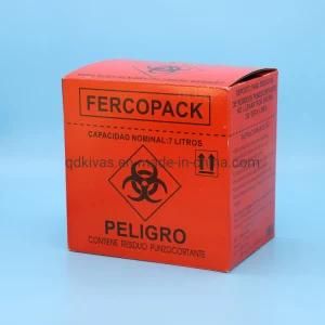Medical Waste Collection Safety Boxes 5.0L Cardboard Sharps Container Sharp Safety Box