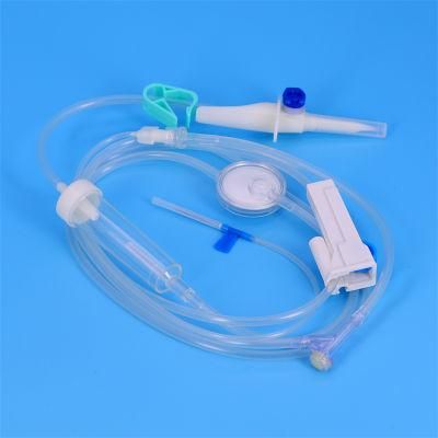 Hot Sale Zhenfu TPE Free_PVC Precision with Y Connector Disposable IV Infusion Sets Set