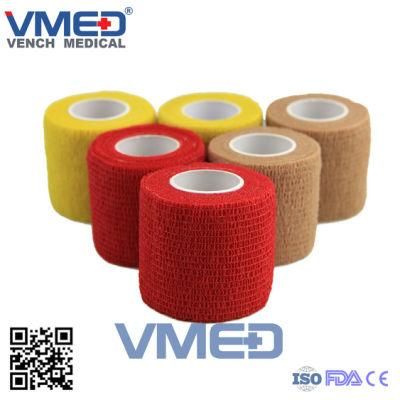 Custom Printed Non Woven Sport Wrap Bandage Medical Cohesive Animal Pet Horse Dog Cat Vet Wound Elastic Self Adhesive Bandage