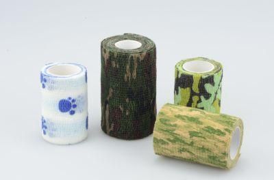 5cmx4.5m Medical Disposable Cohesive Colored Self-Adhesive Elastic Bandage