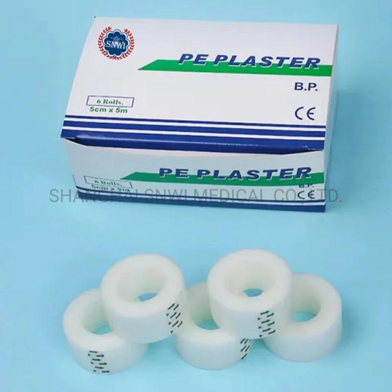 Non-Toxic Pyrogen Free Non-Sterile Medical Waterproof Transpore Tape