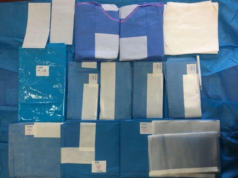 Sterile Orthopedic Surgical Pack with U-Shape Drape
