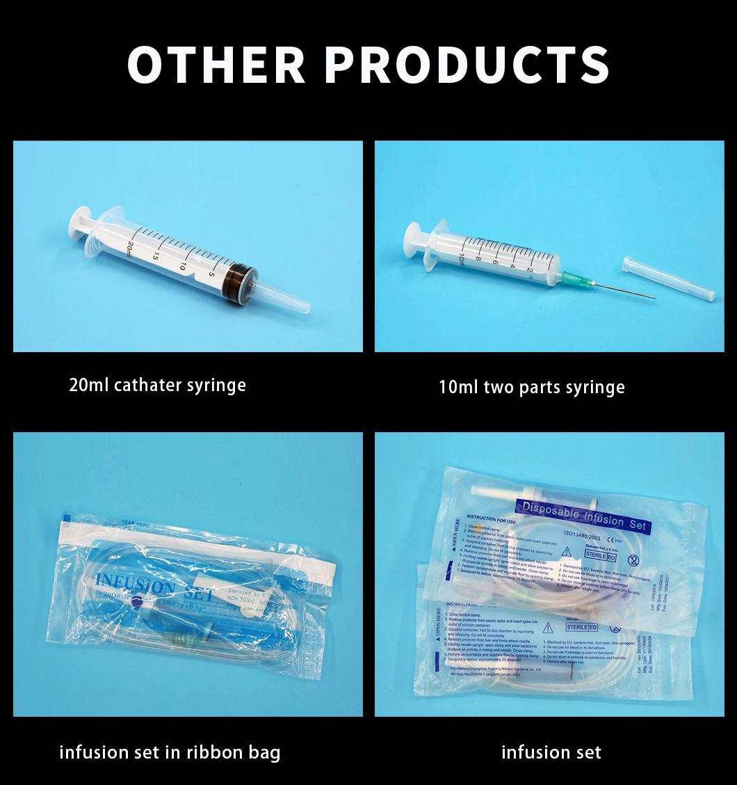 Disposable PVC and PP IV Infusion Bag with One or Two Open Tube