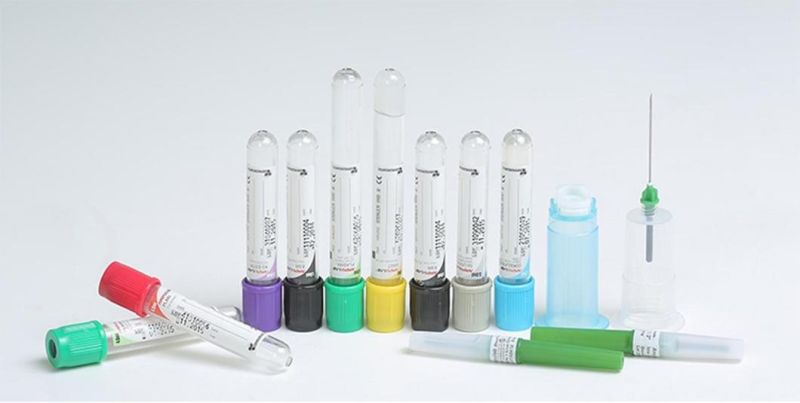 13*75mm Purple Cap Tube/ EDTA K2 Tube/ Non-Vacuum Blood Collection Tube 5ml with Label