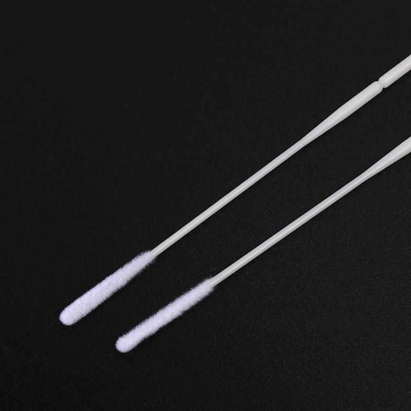 New Design Sterile Nasopharyngeal Flocked Surgical Nasal Swab with Breakpoint